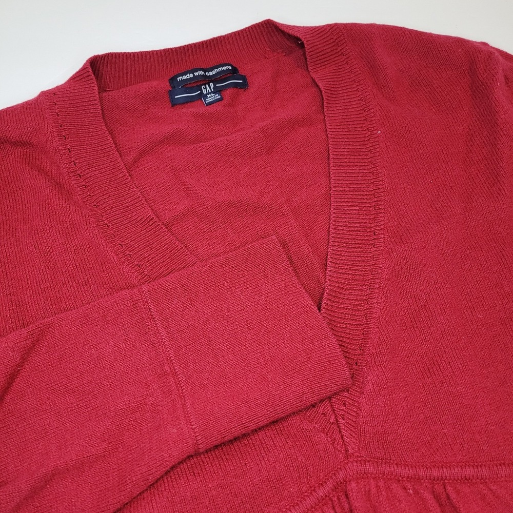 y2k Gap Womens XL Babydoll V-Neck Sweater Top Bella Swan‎ Cashmere Blend